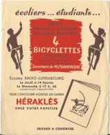 Cahier Heraklés/ Bicyclettes Arliguie/ Radio Luxembourg//vers 1945-1955     BUV147 - Stationeries (flat Articles)