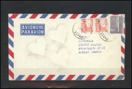 YUGOSLAVIA Brief Postal History Envelope Air Mail YU 038 Architecture - Covers & Documents