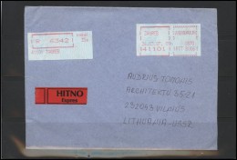 YUGOSLAVIA Brief Postal History Envelope YU 052 ATM Automatic Stamps - Briefe U. Dokumente