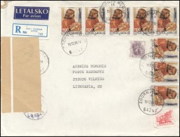 YUGOSLAVIA Brief Postal History Envelope Air Mail YU 057 EUROPE Child - Covers & Documents