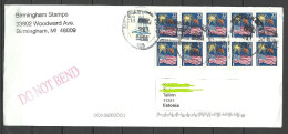 USA Cover With Several Stamps  To ESTONIA Estland Estonie 2014 - 2011-...