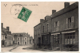 Préveranges, La Grande Rue, éd. E M B N° 2, Commerces, Déchirure Et Pli, Scan Recto-verso - Préveranges