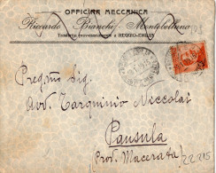 CARTOLINA POSTALE  PUBBLICITARIA -OFFICINA MECCANICA-RICCARDO  BIANCHI -REGGIO  MONTEBELLUNA (TRASFERITA PROVVISORIAMENT - Taxe Pour Mandats