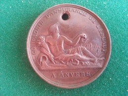 Compagnie D'Assurance De L'Escaut, Anvers (Baetes), 21 Gram (medailles0125) - Professionali / Di Società
