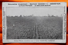 CPA  Publicitaire Pour Le Semoir Déméter à La Mothe St Saint Héray 79 - Tractors