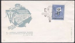 Yugoslavia 1959, Illustrated Cover "Zagreb Fair" W./ Special Postmark "Zagreb", Ref.bbzg - Lettres & Documents