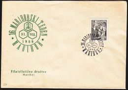 Yugoslavia 1959, Illustrated Cover "16th Maribor Week" W./ Special Postmark "Maribor", Ref.bbzg - Lettres & Documents