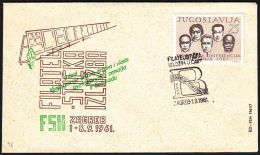 Yugoslavia 1961, Illustrated Cover "Philatelic Exibition In Zagreb" W./ Special Postmark "Zagreb", Ref.bbzg - Lettres & Documents