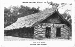 ILE SALOMON .... EGLISE DE KAKABONA ... MISSION DES PERES MARISTES - Solomon Islands