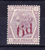 1883 SG 156 * Queen Victoria 6 D. On 6 D. Lilac - Unused Stamps