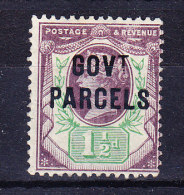 1887/90 SG 065 * Queen Victoria 1 1/2 D. Purple And Green Aufdruck GOVt PARCELS - Ongebruikt