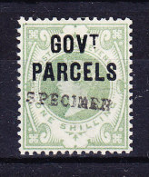 1887/90 SG 068 * Queen Victoria 1 S. Green Aufdruck GOVt PARCELS + SPECIMEN - Neufs