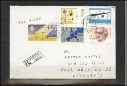 SPAIN Brief Postal History Envelope ES 035 ATM Automatic Stamps Personalities Women EUROPE CEPT - Storia Postale