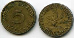 Allemagne Germany 5 Pfennig 1950 F J 382 KM 107 - 5 Pfennig