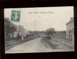 72 Tuffé Carrefour De La Mairie édit. Bontemps , Au Fond Machine Agricole - Tuffe