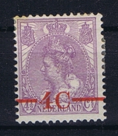 Netherlands NVPH 106P  MH/* 1921 Plate Error: Broken 4 (NVPH Plaatfouten 2020) - Unused Stamps