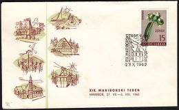 Yugoslavia 1962, Illustrated Cover "19th Maribor Week" W./ Special Postmark "Maribor", Ref.bbzg - Briefe U. Dokumente