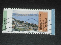 DENTELURE VERTICALE DEFECTUEUSE SUR FRANCE YT ADHESIF 826 CEZANNE - - Used Stamps