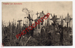 Friedhof-Cimetiere-ZONNEBEKE-Carte Allemande-Guerre-14-18-1WK-BELGIQUE-BELGIEN-Flandern- - Zonnebeke