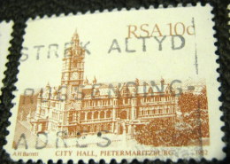 South Africa 1982 City Hall Pietermaritzburg 10c - Used - Gebruikt