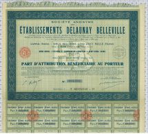 Ets Delaunay Belleville à Saint Denis - Automobilismo