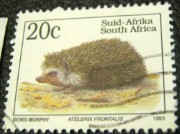 South Africa 1993 Endangered Animals Atelerix Frontalis 20c - Used - Oblitérés