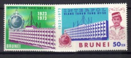 W415 - BRUNEI 1973 , Serie Yvert N. 184/185  ***  MNH. - Brunei (...-1984)