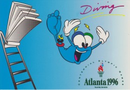 JEUX  OLYMPIQUES D'ATLANTA 1996 : PLONGEON  IZZY  MASCOTTE DES JEUX - Olympic Games