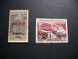 République Française Oubangui Chari 2 Timbres (°) - Used Stamps