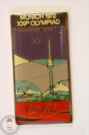 Munich 1972 XX Olympiad - Olympic Games - Coca Cola Pin Badge #PLS - Coca-Cola