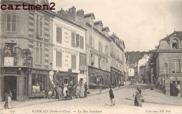 PARMAIN LA RUE GUICHARD DEVANTURE ANIMEE PHARMACIE TABAC CAFE HOTEL RESTAURANT 95 - Parmain