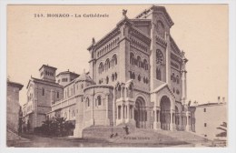 (RECTO / VERSO) MONACO EN 1922 - N° 743 - LA CATHEDRALE - Kathedraal Van Onze-Lieve-Vrouw Onbevlekt Ontvangen