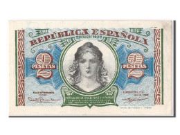 Billet, Espagne, 2 Pesetas, 1938, SPL - 1-2 Pesetas