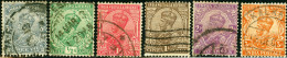 INDIA, COLONIA BRITANNICA, BRITISH COLONY, GIORGIO V, GEORGE V, 1911-1923, USATI, Scott 80-84,86 - 1911-35 King George V