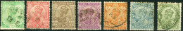 INDIA, COLONIA BRITANNICA, BRITISH COLONY, GIORGIO V, GEORGE V, 1911-1923, USATI, Scott 81-84,86-88 - 1911-35 King George V