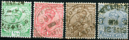 INDIA, COLONIA BRITANNICA, BRITISH COLONY, GIORGIO V, GEORGE V, 1911-1923, FRANCOBOLLI USATI, Scott 81-83,87 - 1911-35 King George V