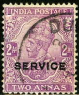 INDIA, COLONIA BRITANNICA, BRITISH COLONY, GIORGIO V, GEORGE V, 1912, FRANCOBOLLO USATO, Scott O56 - 1911-35 King George V