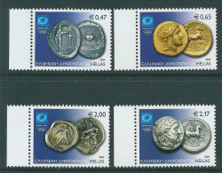 Greece 2004 Ancient Coins Athens Olympic Games Set MNH Y0026 - Unused Stamps