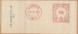 I4337 - Great Britain (1958) London (Only The Front Cover!) - Covers & Documents