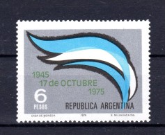 ARGENTINA - 1975 - Loyalty Day, 30th Anniv Of Pres. Peron Accession To Power - Sc 1075 - VF MNH - Neufs