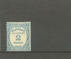 FRANCE STAMP TIMBRE TAXE N° 61 \" 2F BLEU \" NEUF Xx TB - Autres & Non Classés