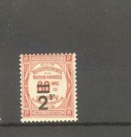 FRANCE STAMP TIMBRE TAXE N° 54 \" 2F SUR 60c ROUGE \" NEUF Xx TTB - Other & Unclassified