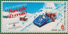 JEUX  OLYMPIQUES D'ALBERTVILLE 1992 : BOBSLEIGH - LUGE - Olympic Games