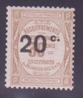 FRANCE TAXE 49 \" 20c S. 30c BISTRE \" NEUF Xx TTB - Sonstige & Ohne Zuordnung