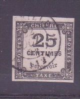 FRANCE TAXE 5 \" 25c NOIR TYPOGRAPHIE \" OBLITERE TB - Other & Unclassified