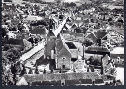 89 - EN AVION AU DESSUS DE... FLOGNY - L'EGLISE ET LA GRANDE RUE - Flogny La Chapelle