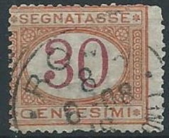 1890-94 REGNO USATO SEGNATASSE 30 CENT - ED431 - Portomarken