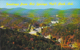 Arkansas Hot Springs Greetings From Aerial View - Hot Springs