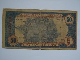 BILLET NORD VIETNAM - P.11 - VIETCONG - 50 DONG - 1947 - HO CHI MINH - BUFFLE - PAYSAN - OUVRIER - Vietnam