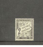 FRANCE STAMP TIMBRE TAXE N° 11 \"TYPE DUVAL 2c NOIR\" NEUF Xx SUP - Autres & Non Classés